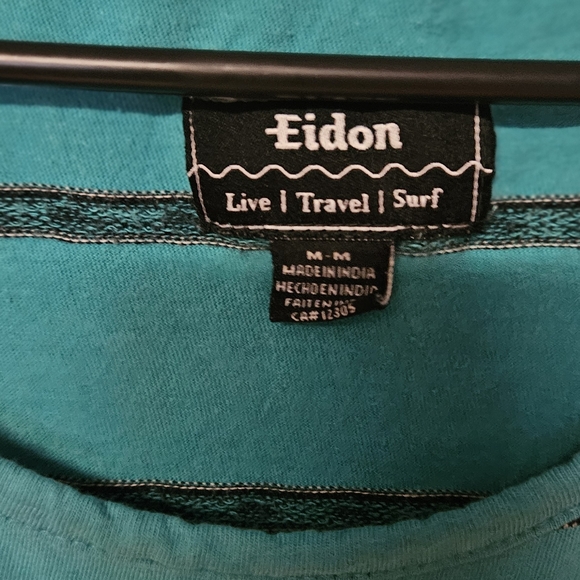 Blue Striped Men's Tank Top - Picture 2 of 3